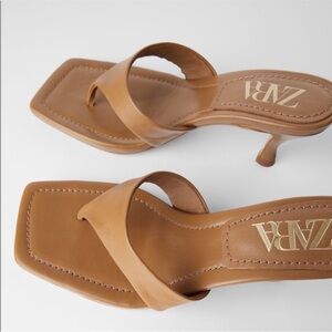 Zara Square Toe Heeled Sandals‎